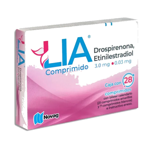 LIA(DROSPIRENONA/ETINILESTRADIOL)28COMP