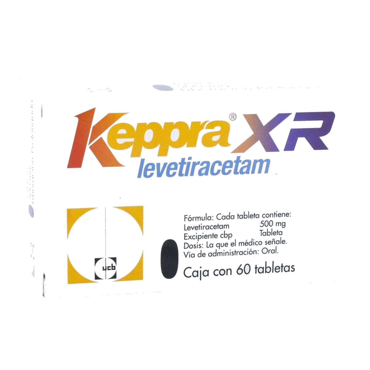Keppra XR 500 Mg 60 Tabletas