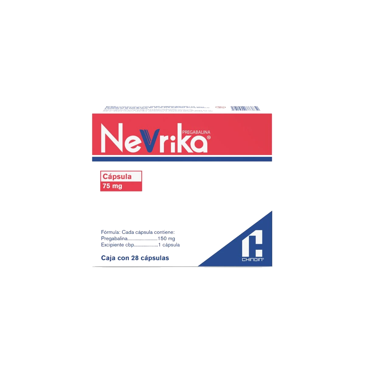 Nevrika 75 Mg 28 Cápsulas