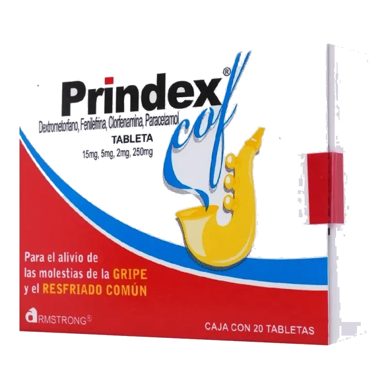Prindex-Cof 15 / 5 / 250 Mg 20 Tabletas