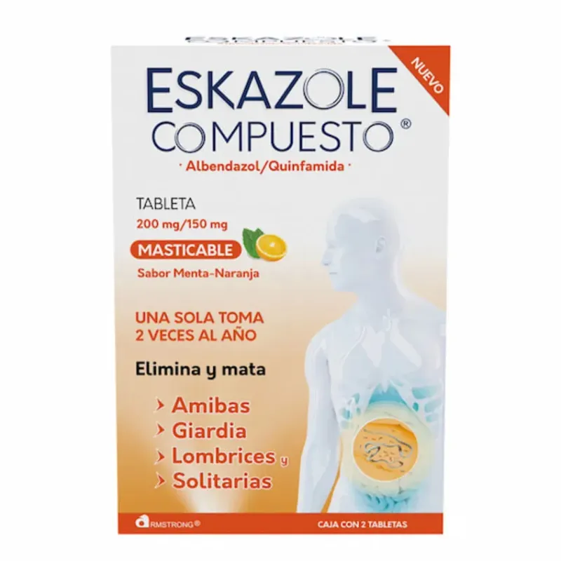 ESKAZOLE COMPUESTO (ALBEND/QUINFA) 2TABS