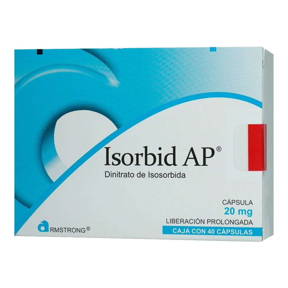 Cápsulas Isorbid A.P de 20mg Caja con 40 Cápsulas
