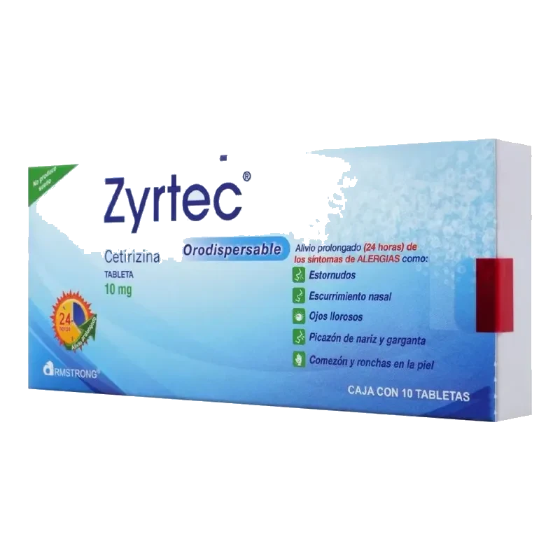 ZYRTEC 10MG ORODISPERSABLE 10 TAB