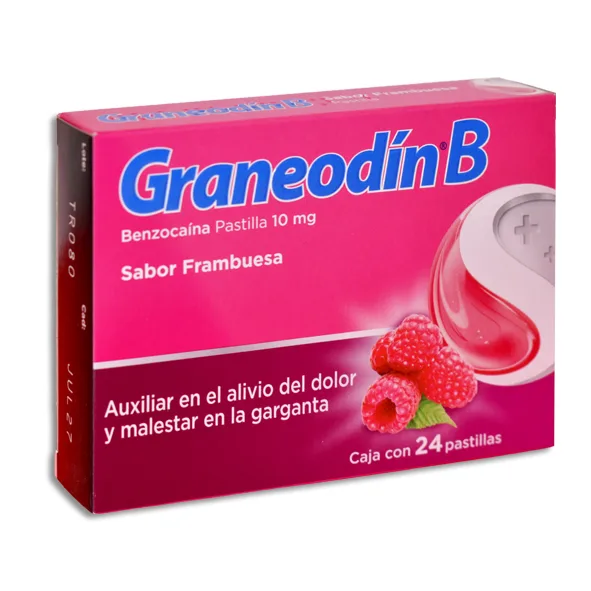 GRANEODIN B 10MG PAST C/24 *REC* FRAMBUESA