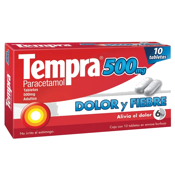 TEMPRA 500 MG 10 TAB