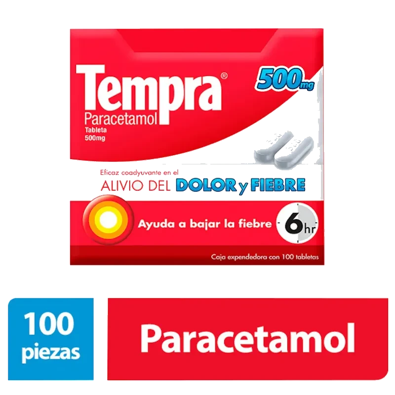 TEMPRA 500 MG 100 CAPLETS B PACK