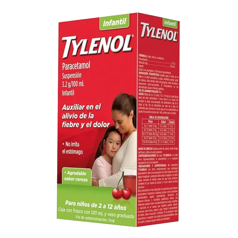 TYLENOL INF 3.2GR/100ML SUSP 120ML *JAN* SABOR CEREZA