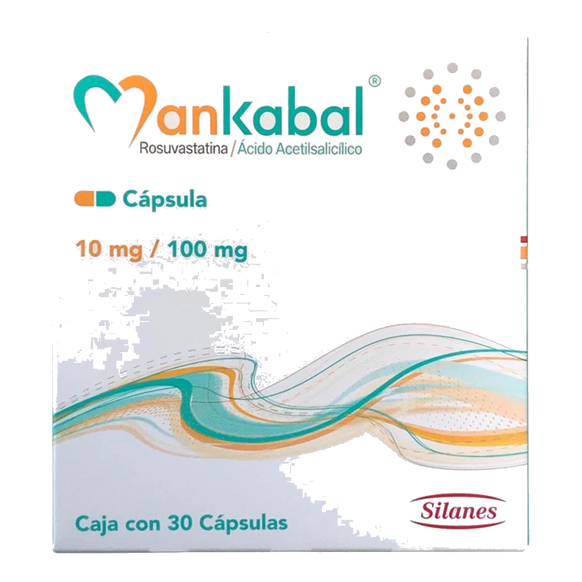 Mankabal Silanes Rosuvastatina/Ácido Acetilsalicílico 10/100 mg Caja Con 30 Capsulas