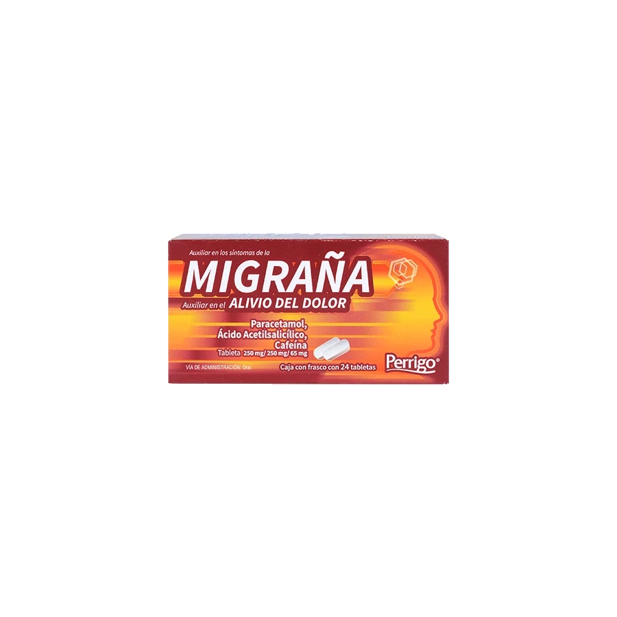 PARACETAMOL/ACIDO ACETIL/CAFEINA 24TABS
