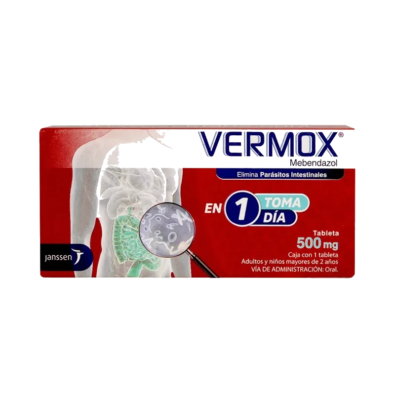 VERMOX 500 MG 1 TAB
