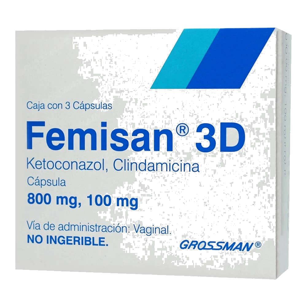 Femisan 3D 800/100 Mg Vaginal 3 Cápsulas