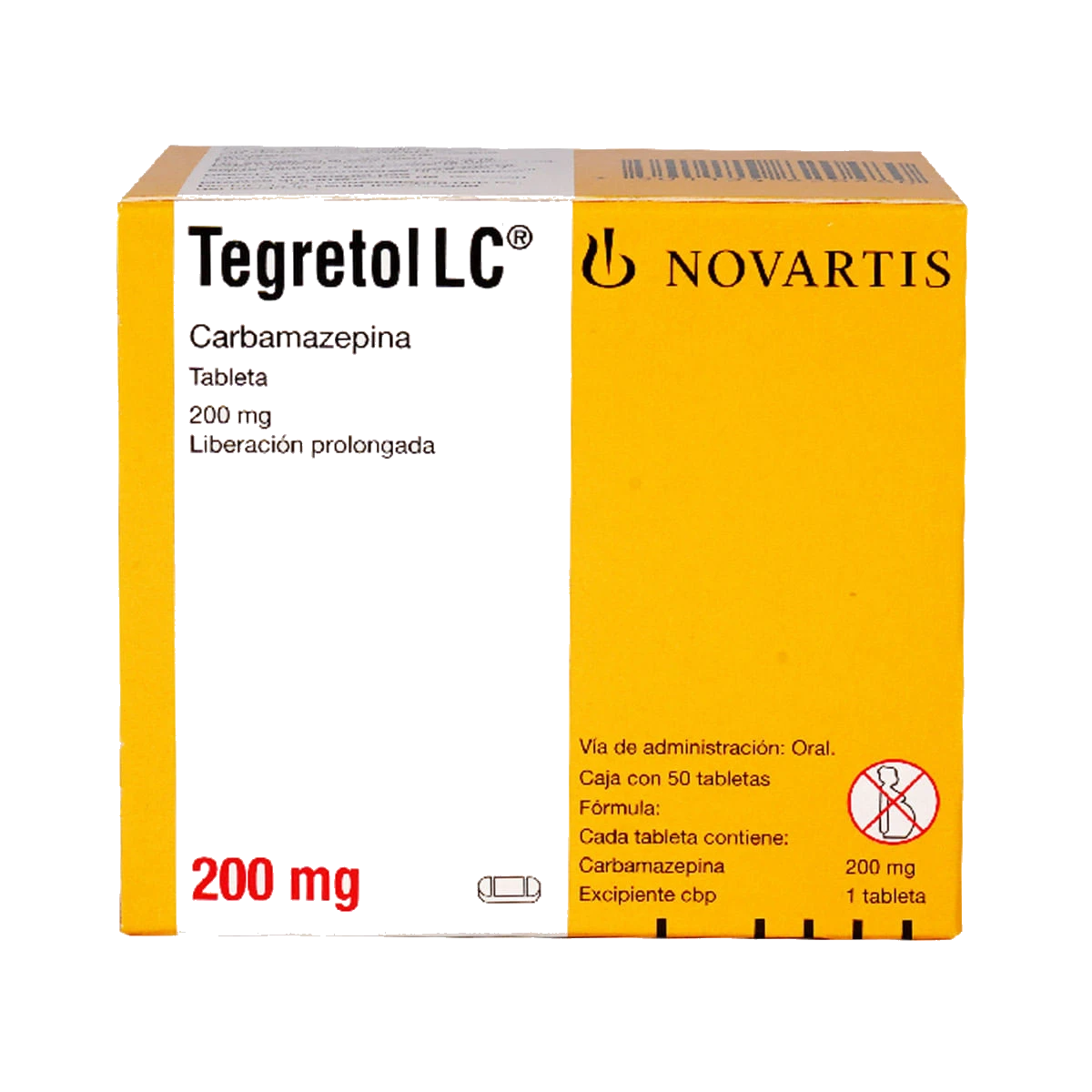 TEGRETOL-LC 200 MG 50 GRAG