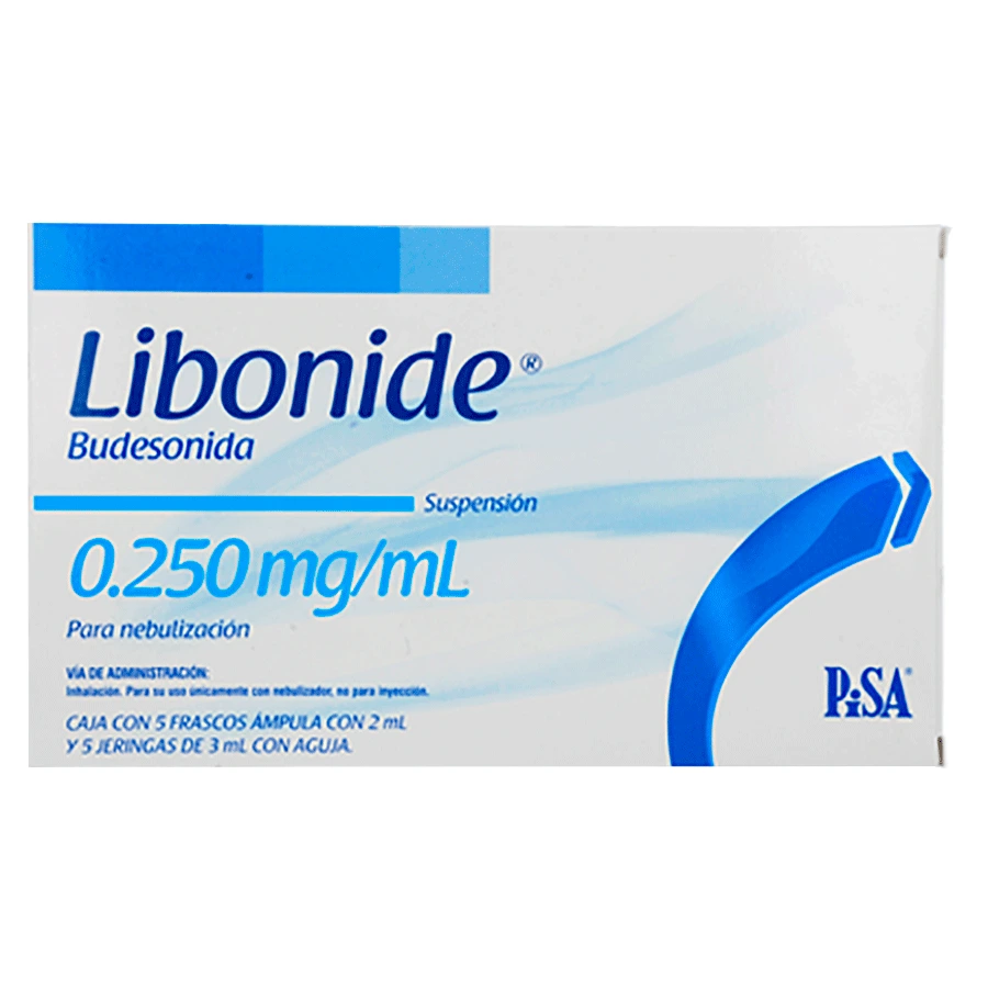 LIBONIDE(BUDESONIDA 0.250MG/2ML)5FCOSUSP