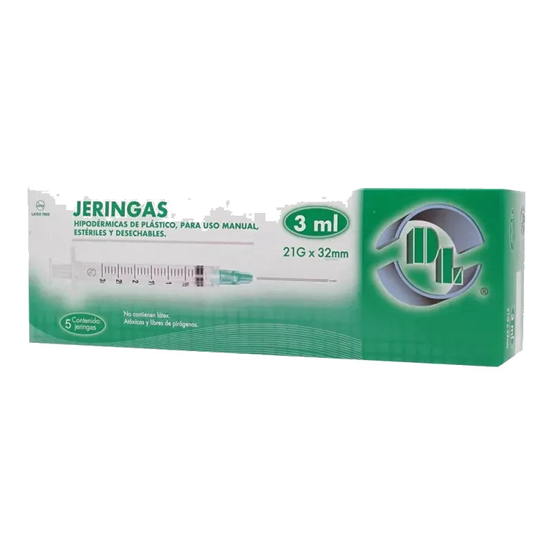 JERINGA VERDE 5 JERS 21X32MM/3 ML