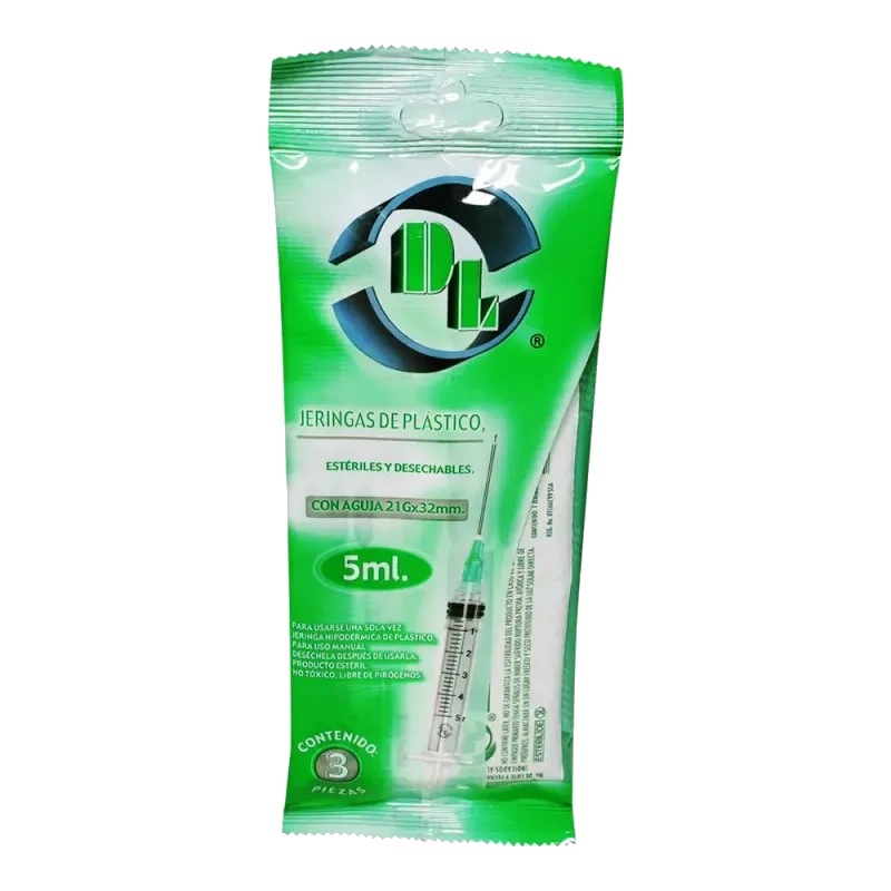 JERINGA VERDE 3 JERS 21X32MM/5 ML