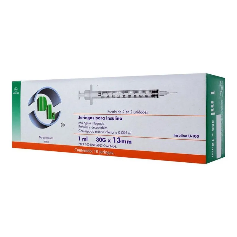 JERINGA INSULINA 10 JERS 30X13MM/1 ML
