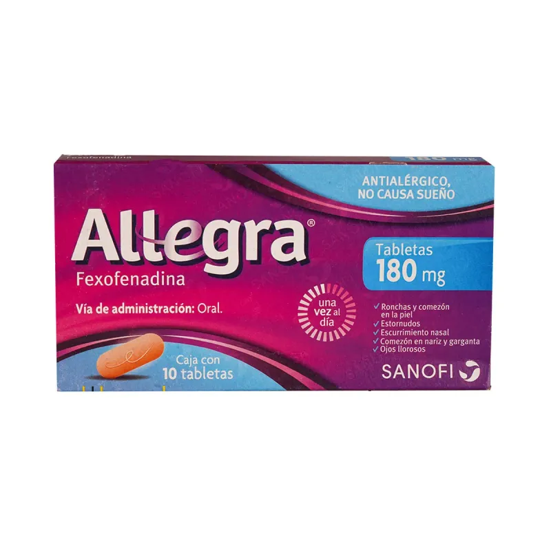 ALLEGRA 10 COMPRIMIDOS 180 MG