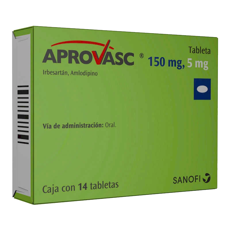 Aprovasc 150/5 mg Caja Con 14 Tabletas