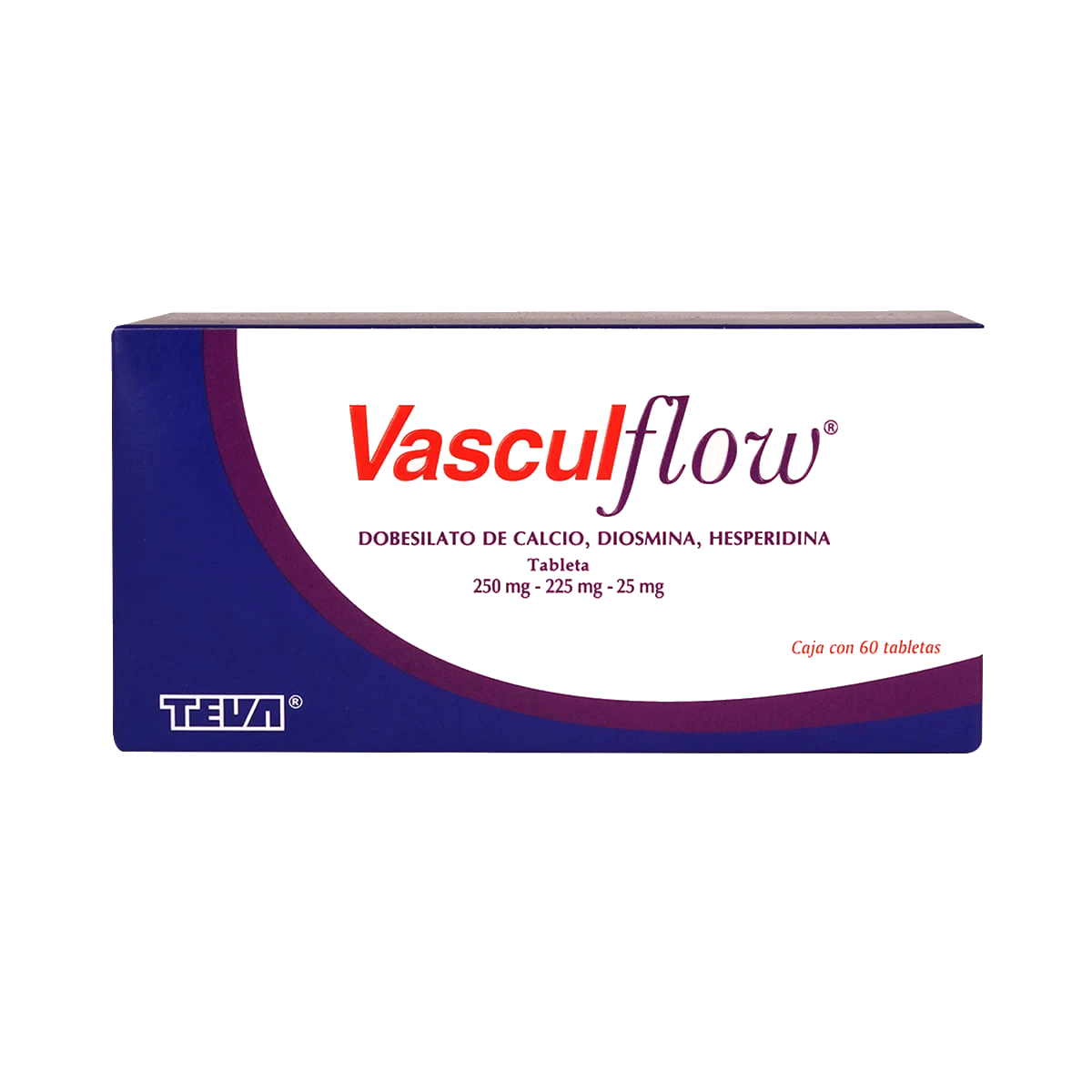 Vascul Flow 60 Tabletas 250 / 225 / 25 Mg