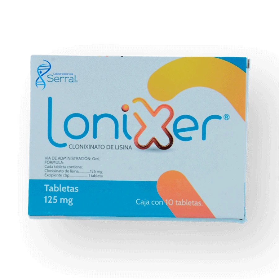 LONIXER (CLONIXINATDELISINA125MG) 10TABS
