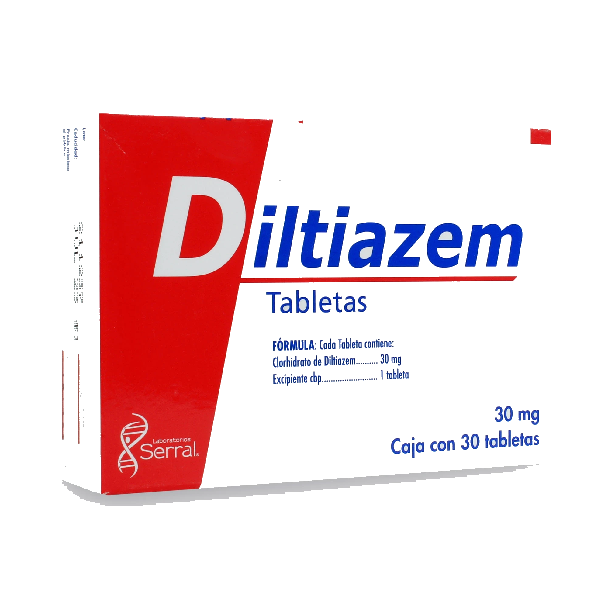 Diltiazem 30 Mg 30 Tabletas Genérico Serral