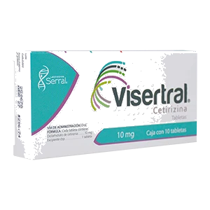 VISERTRAL 10 TAB 10 MG