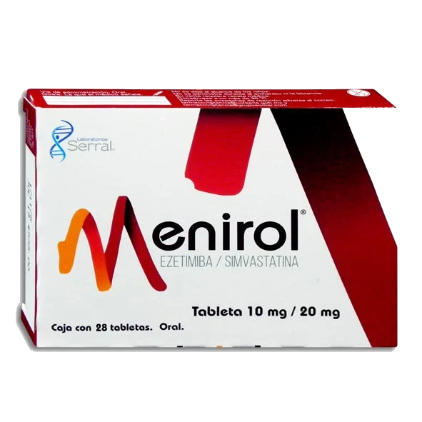 Menirol Ezetimiba/Simvastatina 10/20 Mg 28 Tabletas Genérico Serral