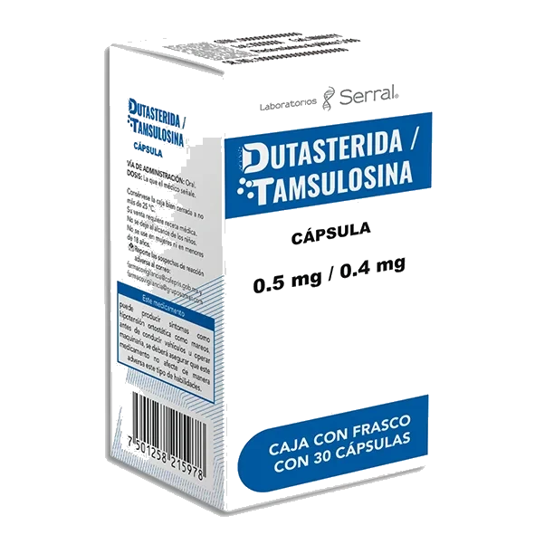 DUTASTERIDA/TAMSULOSINA 0.5/0.4MG CAP C/30 *SRR*