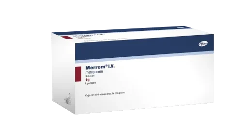 Merrem I.V. 1 G Solución Inyectable 10 Frasco Ámpula Polvo