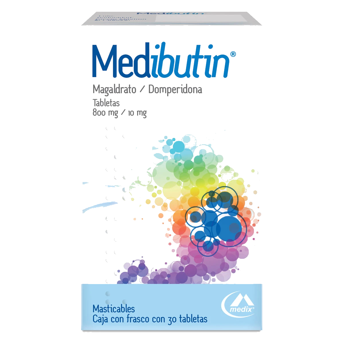 Medibutin 800/10 Mg 30 Tabletas Masticables