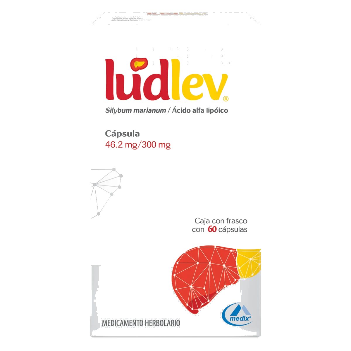 Ludlev 46.2/300 Mg Frasco 60 Cápsulas