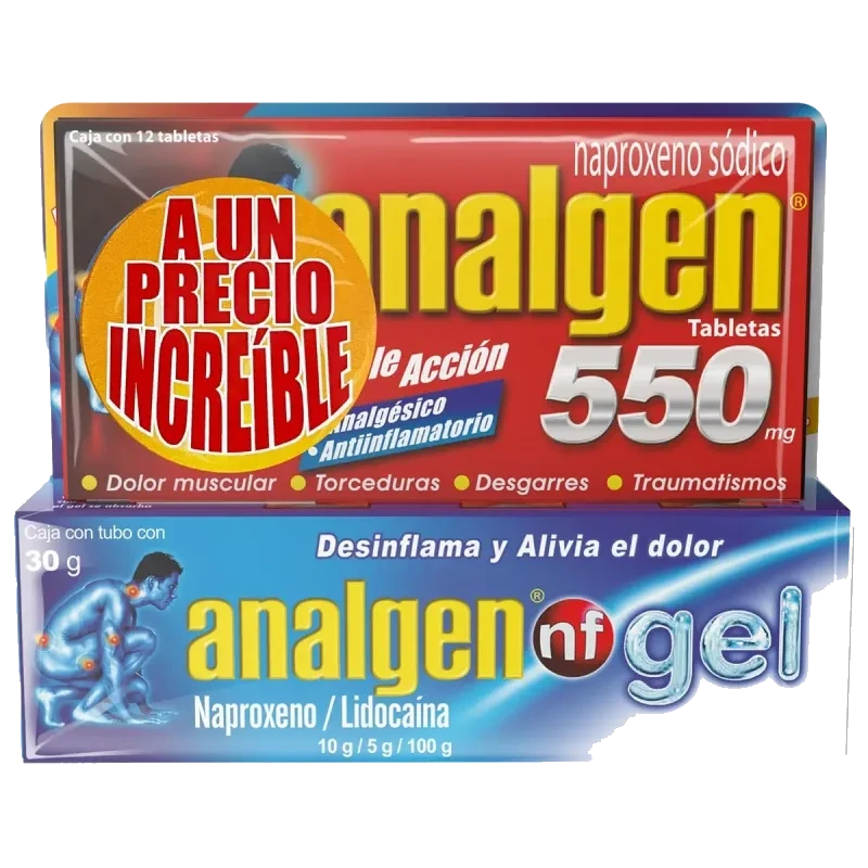 ANALGEN 550MG 12TAB +ANALG GEL 30G