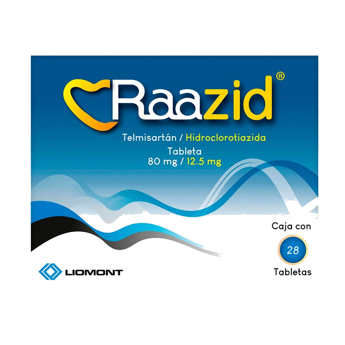 Raazid 80 mg/12.5 mg Caja Con 28 Tabletas