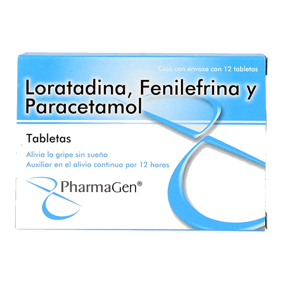 LORATADINA/FENILEFRINA/PARACETAMOL 12TAB