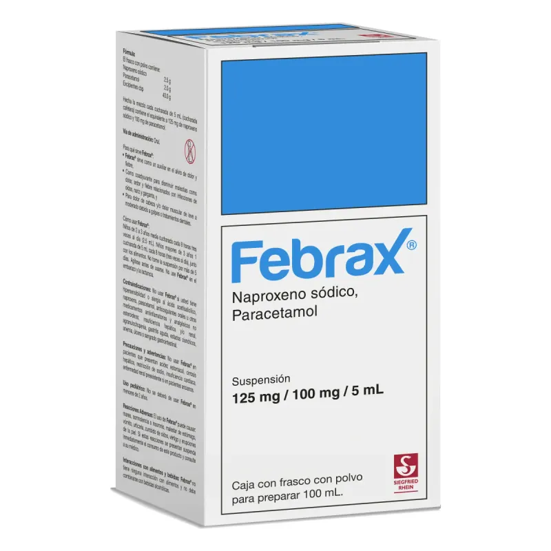 FEBRAX SUSP 1 FCO 125/100MG / 100 ML