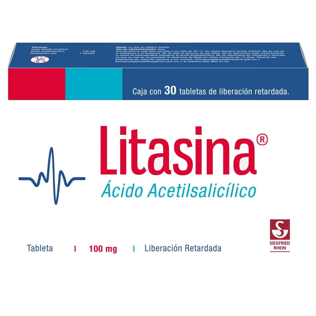 Litasina 100 Mg Liberación Retardada 30 Tabletas