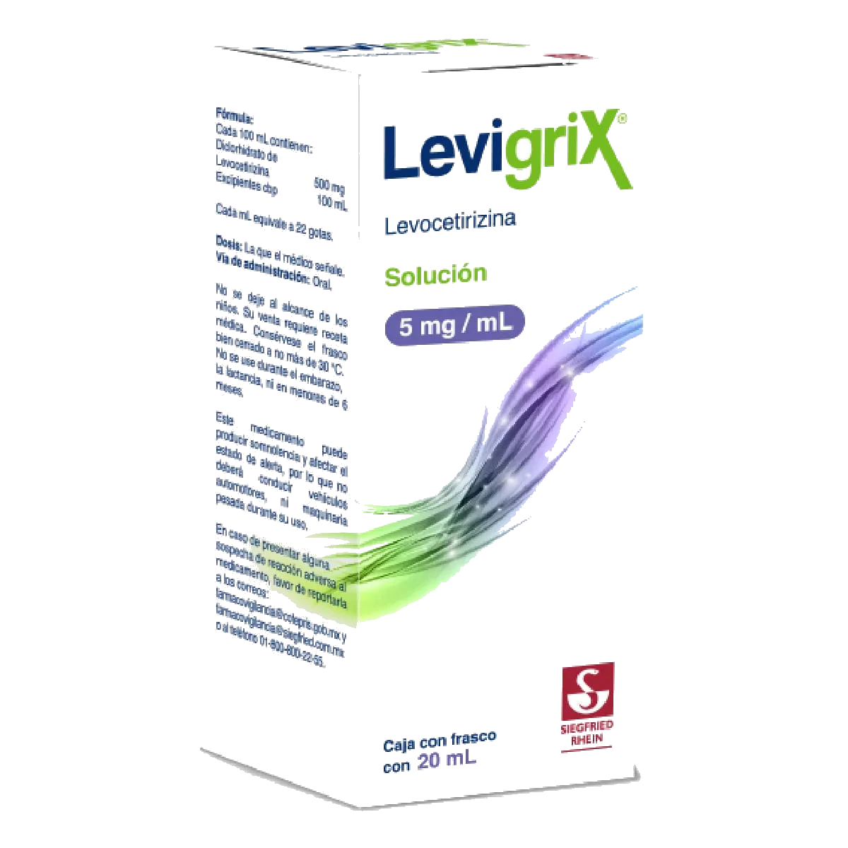 Levigrix 5 Mg/Ml Solución 20 Ml