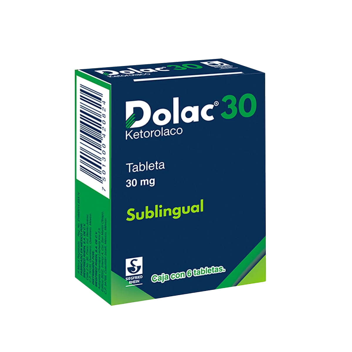 DOLAC 30 30MG SUBLINGUAL 6 TAB