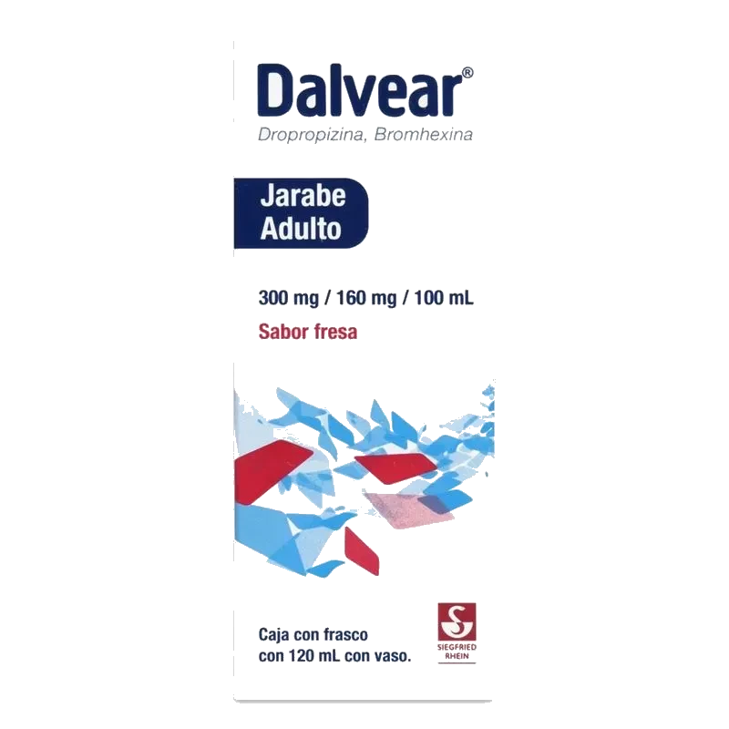Dalvear 300/160 Mg Adulto Fresa Jarabe 120 Ml