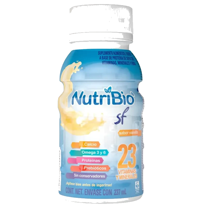 NutriBio SF Sabor Vainilla Envase Con 237 ml