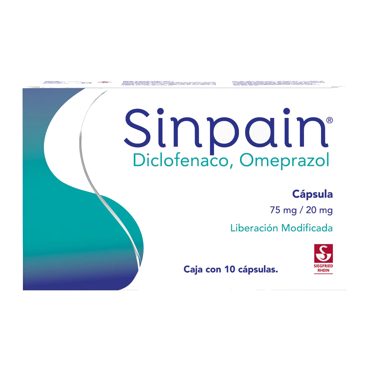 SINPAIN 10 CAP 75/20 MG