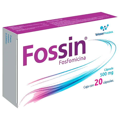 Fossin 500 Mg 20 Cápsulas