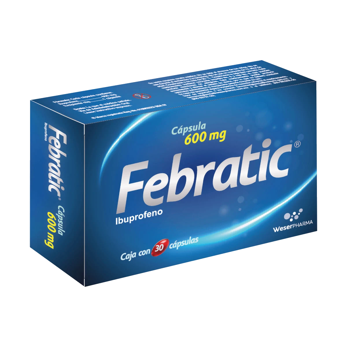 FEBRATIC 30 CAP 600 MG