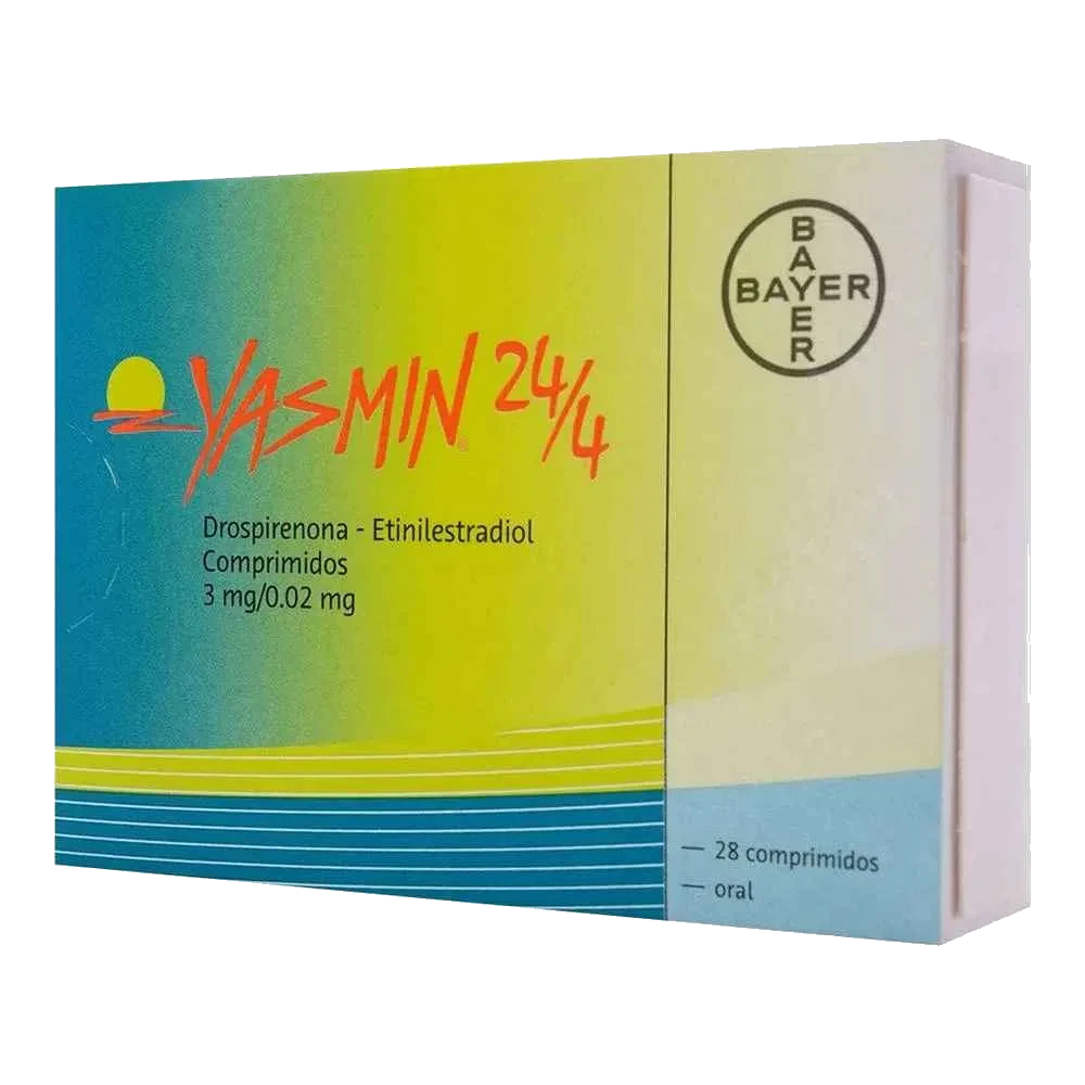 Yasmin 24/4 3 Mg 0.02 Mg Con 28 Comprimidos