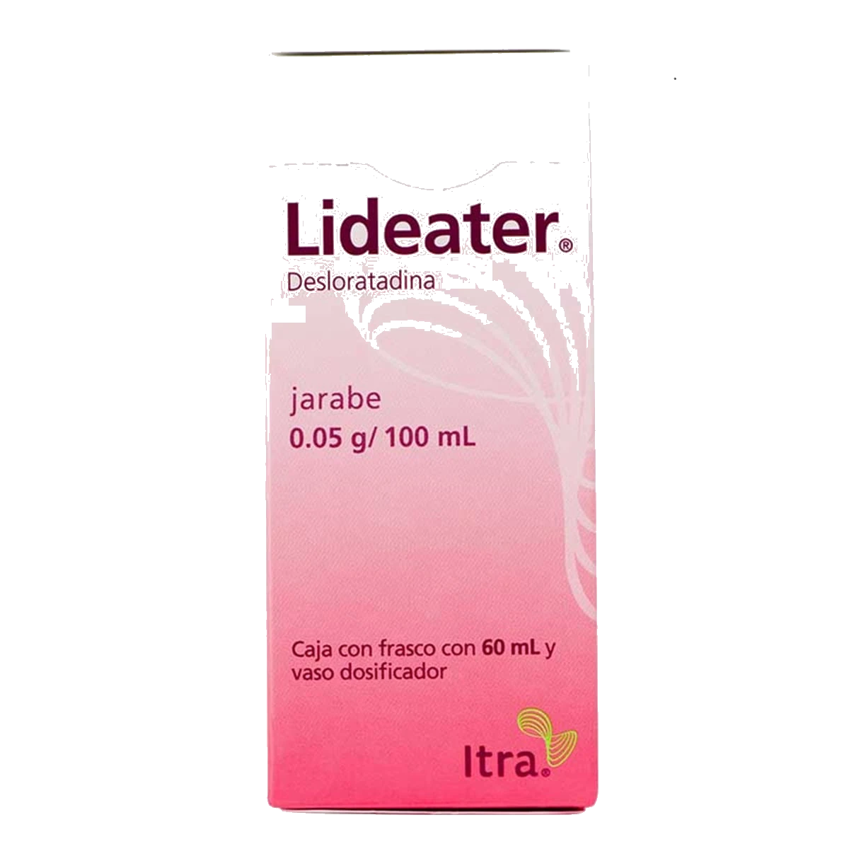 Lideater Desloratadina 0.05 g / 100 ml Jarabe Frasco Con 60 ml Y Vaso Dosificador