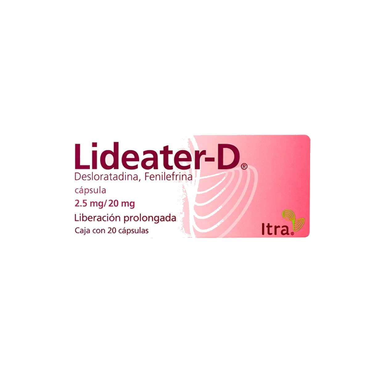 Lideater-D Caja Con 20 Cápsulas De 2.5 mg/20mg
