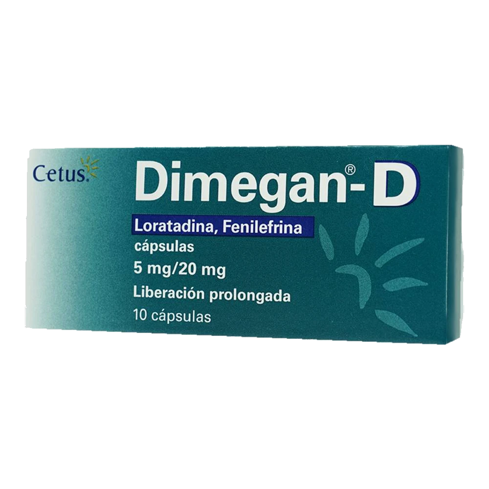 Dimegan D 5/20 Mg 10 Cápsulas