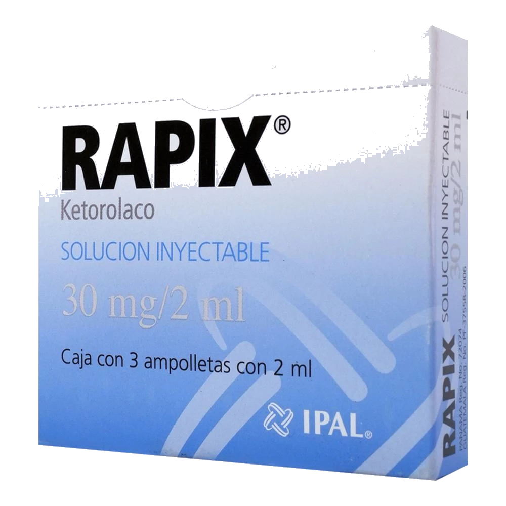 Rapix 30 Mg 3 Frasco Ámpula 2 Ml