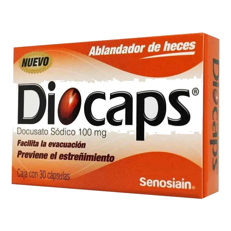 DIOCAPS (DOCUSATO SODICO 100MG) 30CAPS