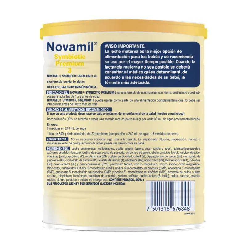NOVAMIL 3 SYMBIOTIC PREMIUM 800G